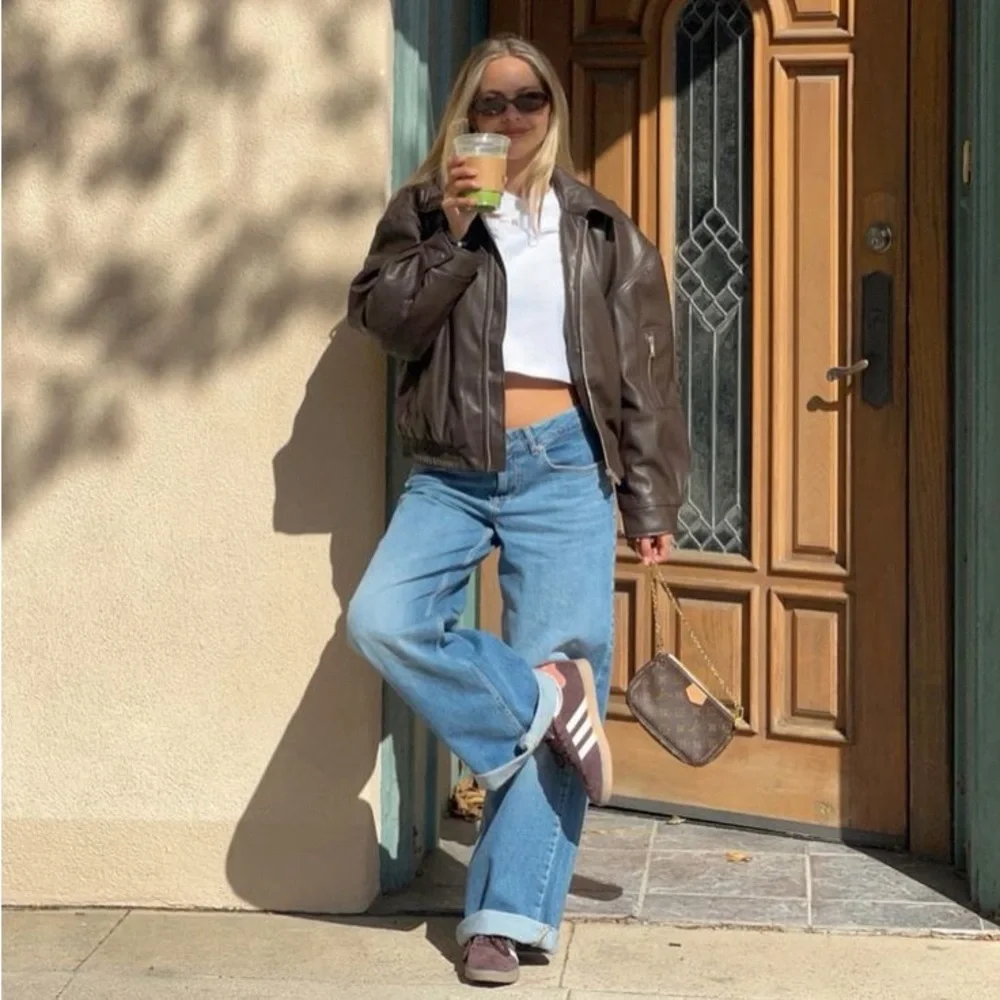 Vintage Men’s Genuine Leather Suede Coat Large - Picture 14 of 15